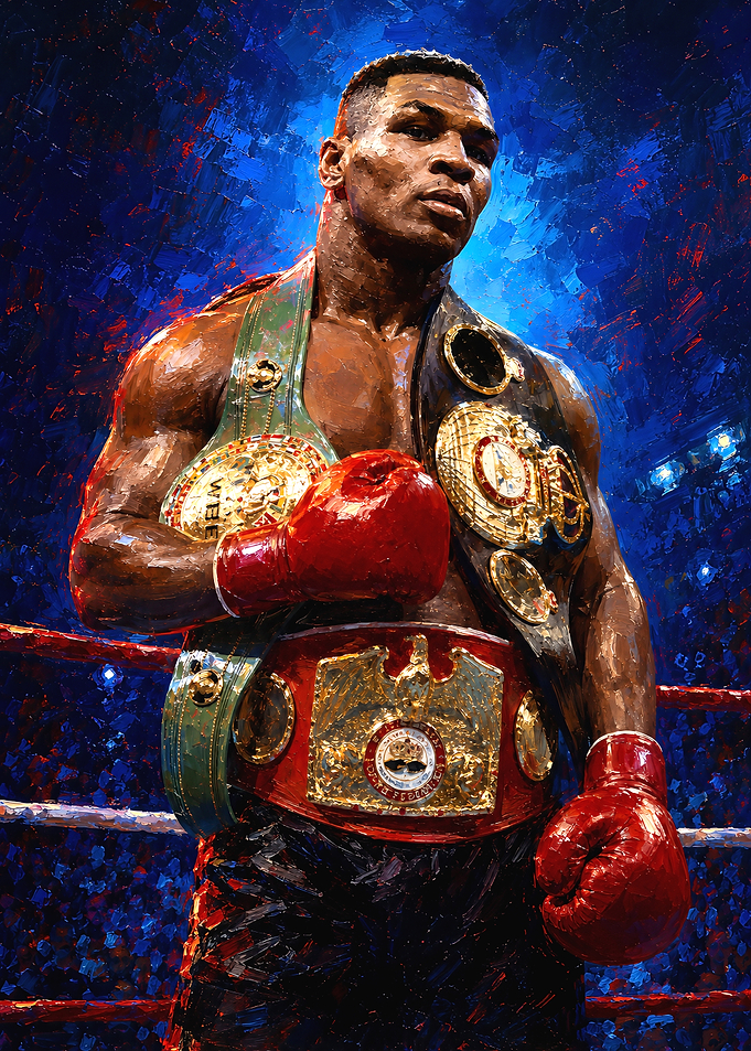 Mike Tyson Champion Boxer Portrait