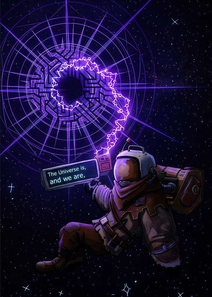 Outer Wilds Astronaut Space Art