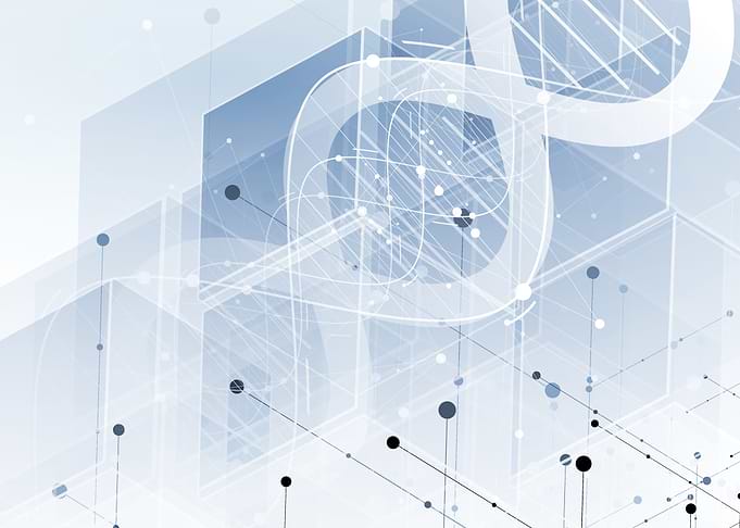 Abstract DNA and Network Technology Background
