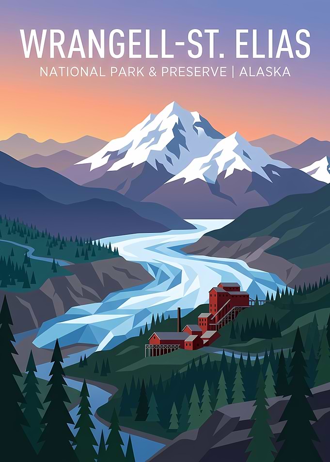 Wrangell-St. Elias National Park Poster