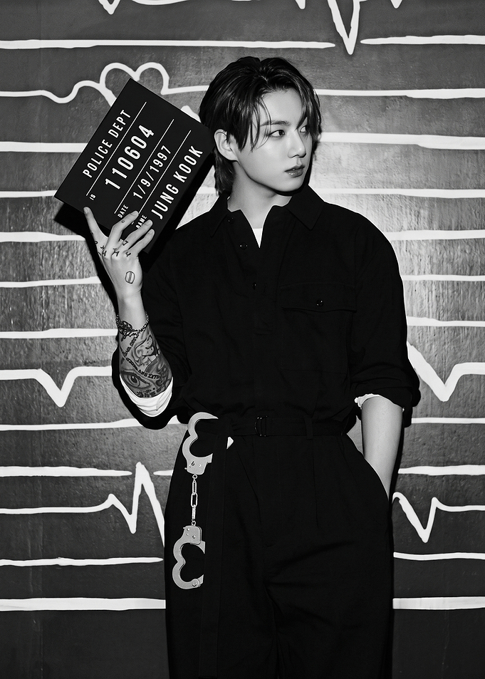 Jungkook Mugshot Concept Photo Poster