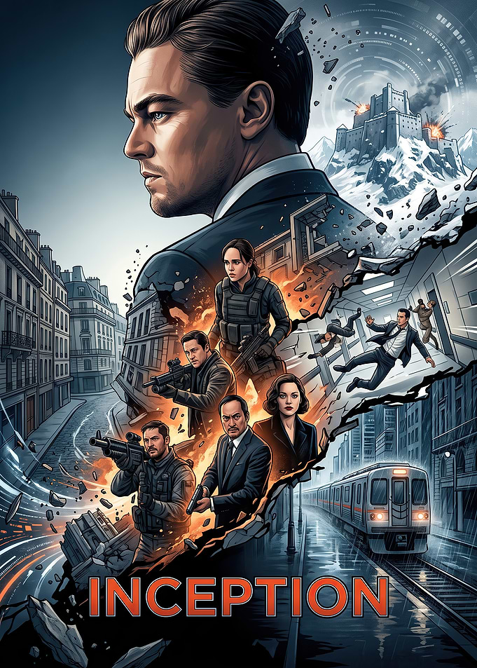 Inception Movie Poster Art