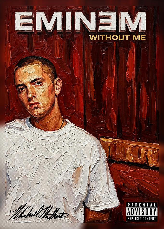 Eminem Without Me Oil Painting Poster