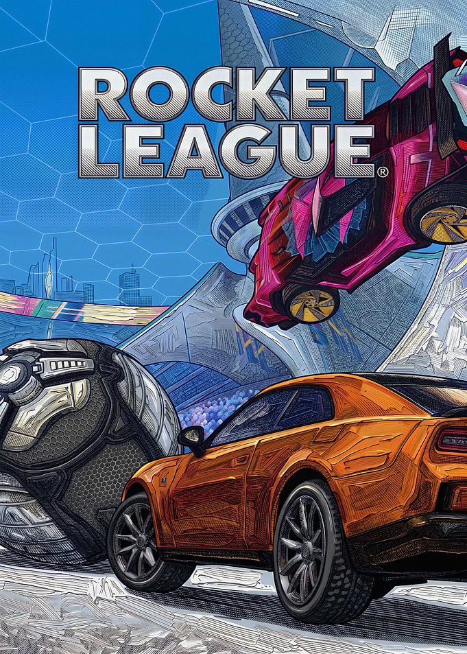 Rocket League Game Poster