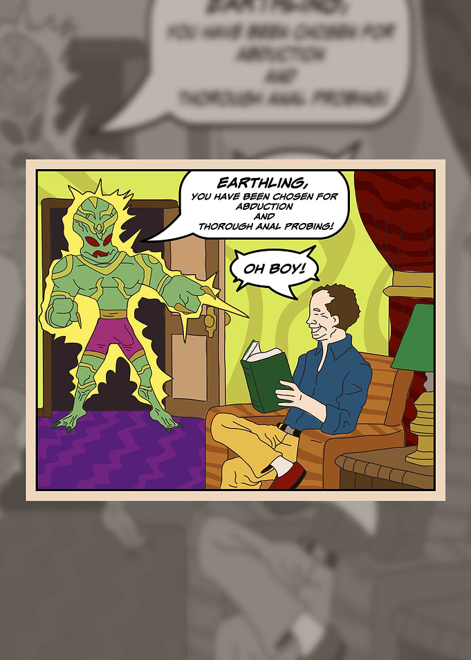 Alien Abduction Comic Panel