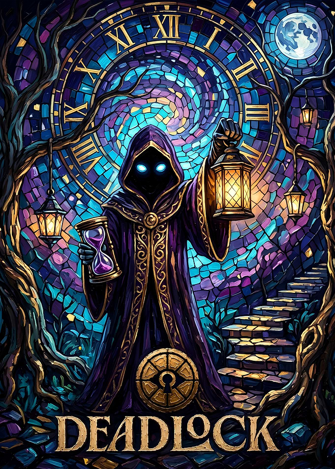 Deadlock Fantasy Hooded Figure Art