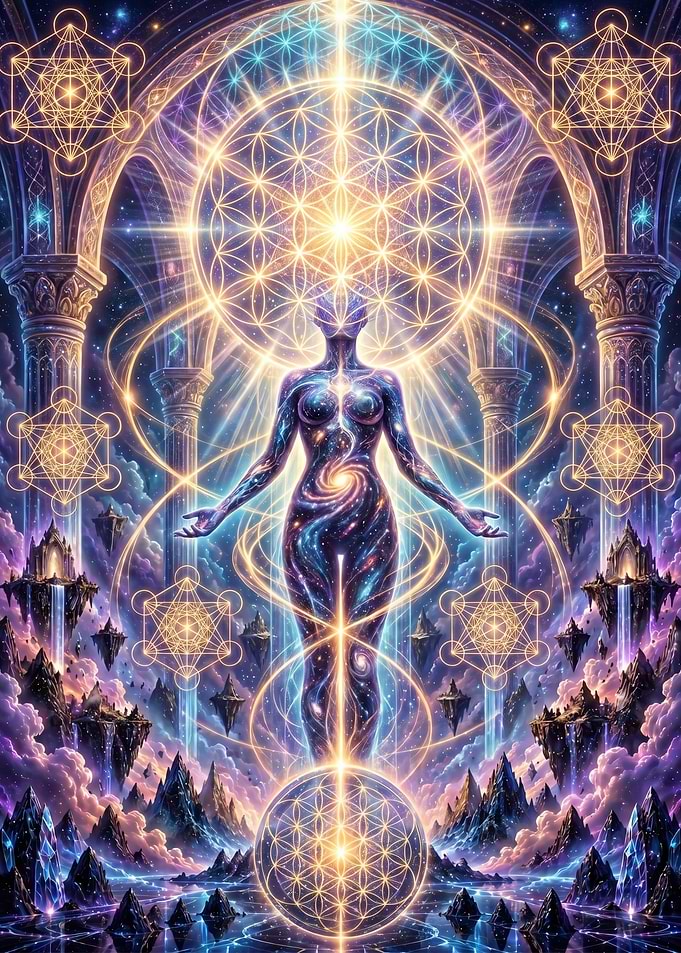 Cosmic Goddess of Sacred Geometry