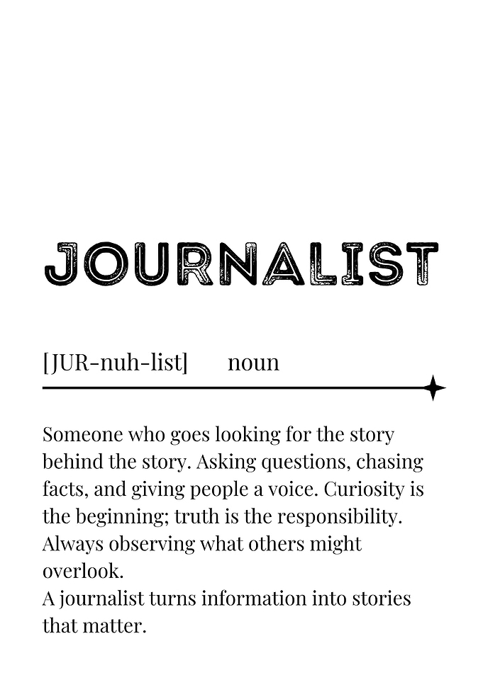 Journalist Definition
