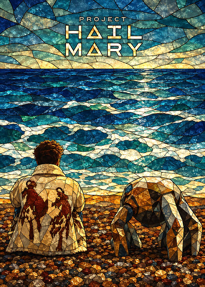 Project Hail Mary Stained Glass Art