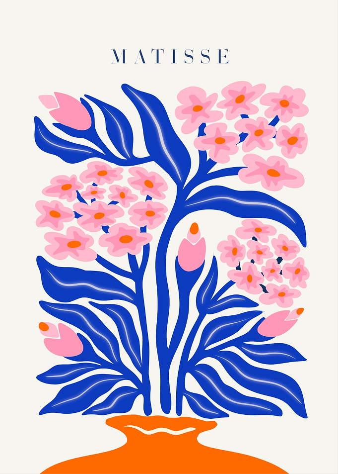 Matisse | Blue Pink Floral I