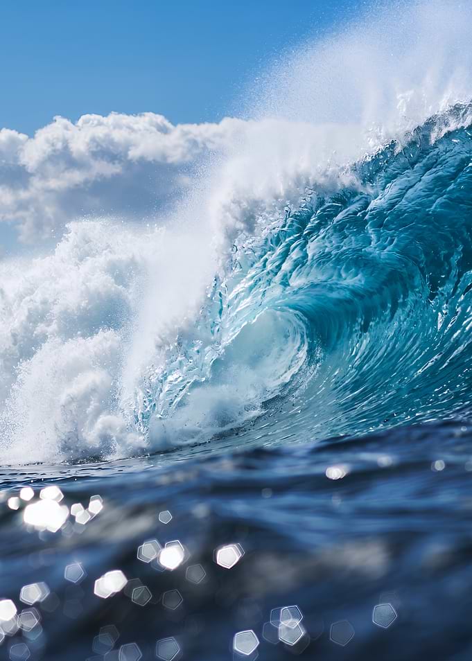 Powerful Crashing Ocean Wave