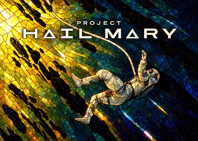Project Hail Mary Stained Glass Art