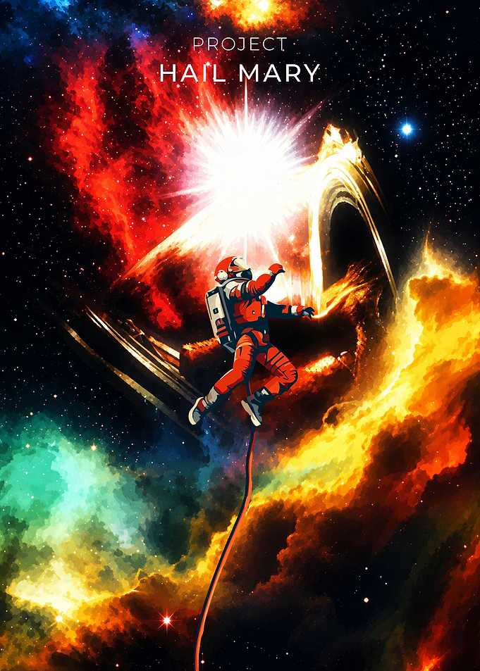 Project Hail Mary Space Poster