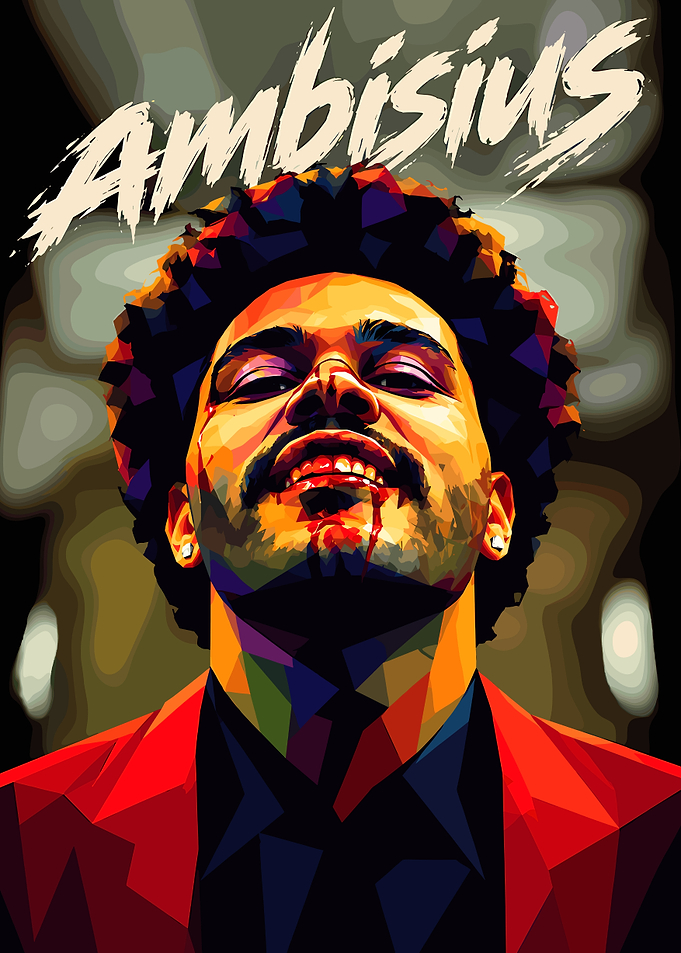 The Weeknd Pop Art Portrait