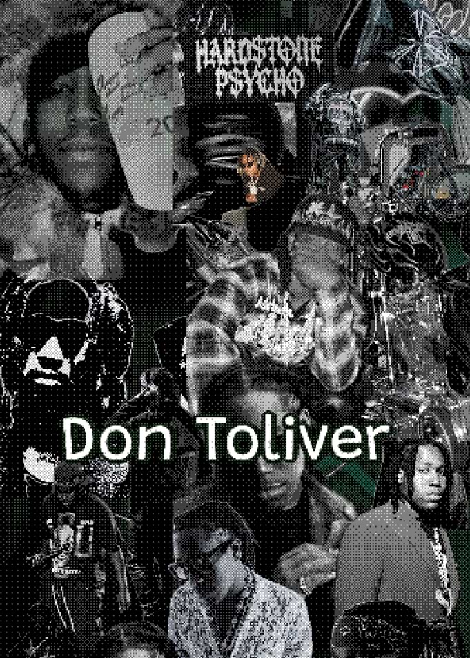 Don Toliver Hardstone Psycho Collage Poster