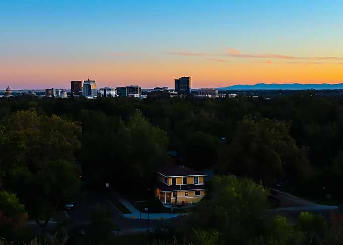 Boise Skyline at Sunset
