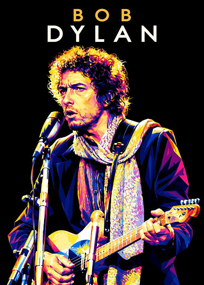 Bob Dylan Pop Art Portrait