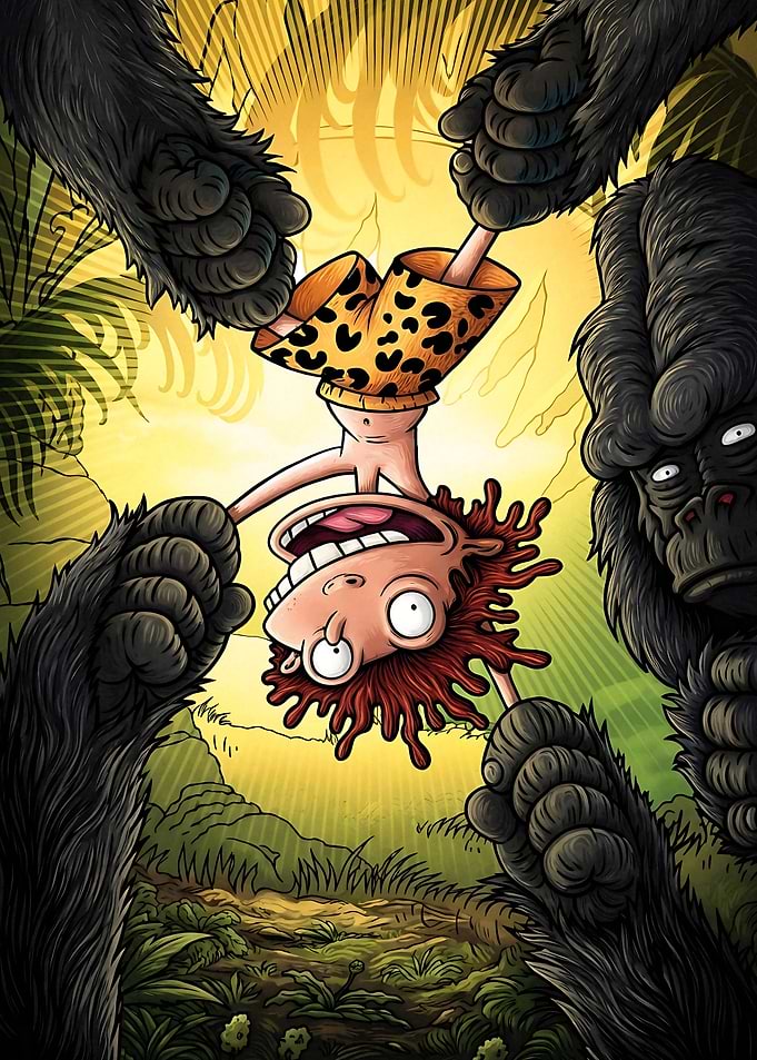 Donnie Thornberry Held by Gorillas