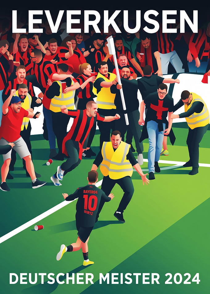 Bayer Leverkusen 2024 Championship Celebration