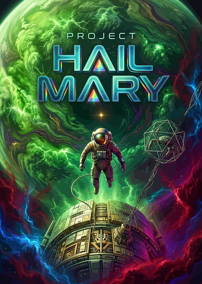 Project Hail Mary Space Poster