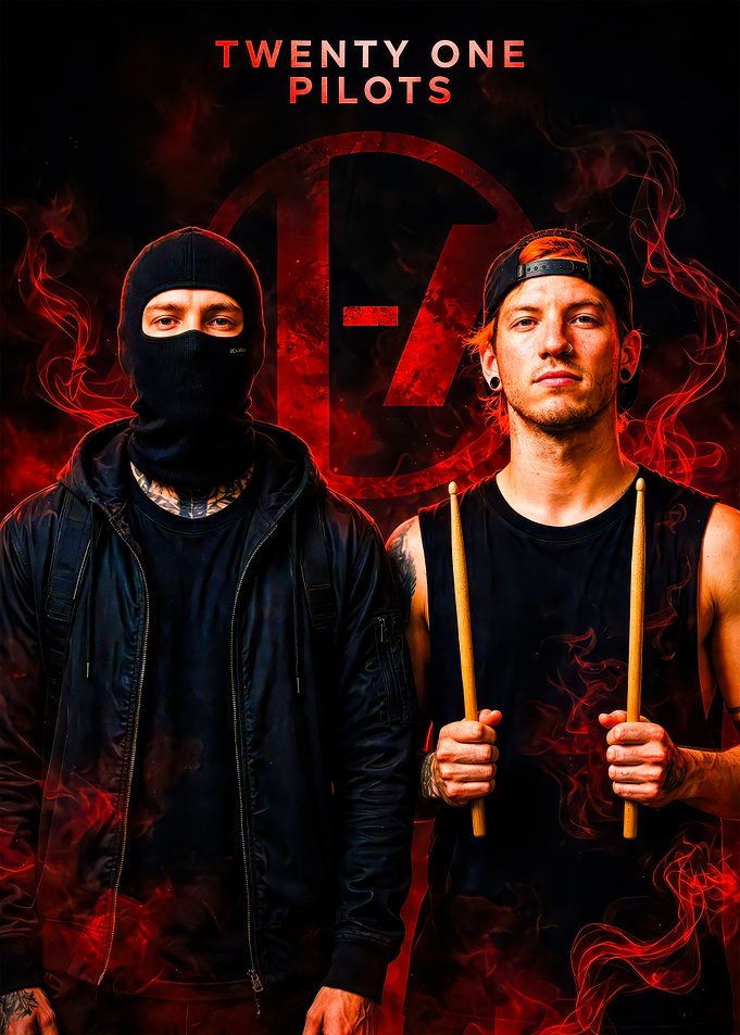 Twenty One Pilots Band Poster