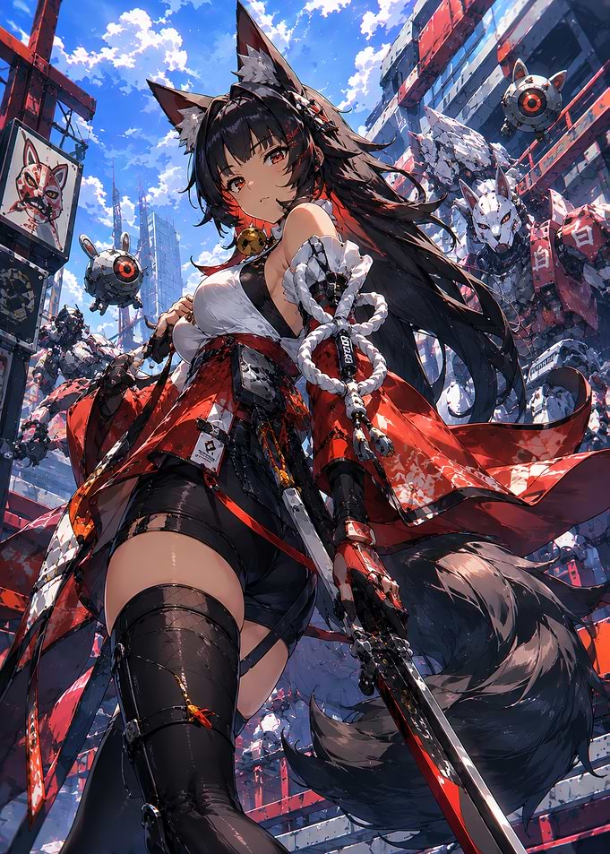 ZZZ Fox Girl Warrior