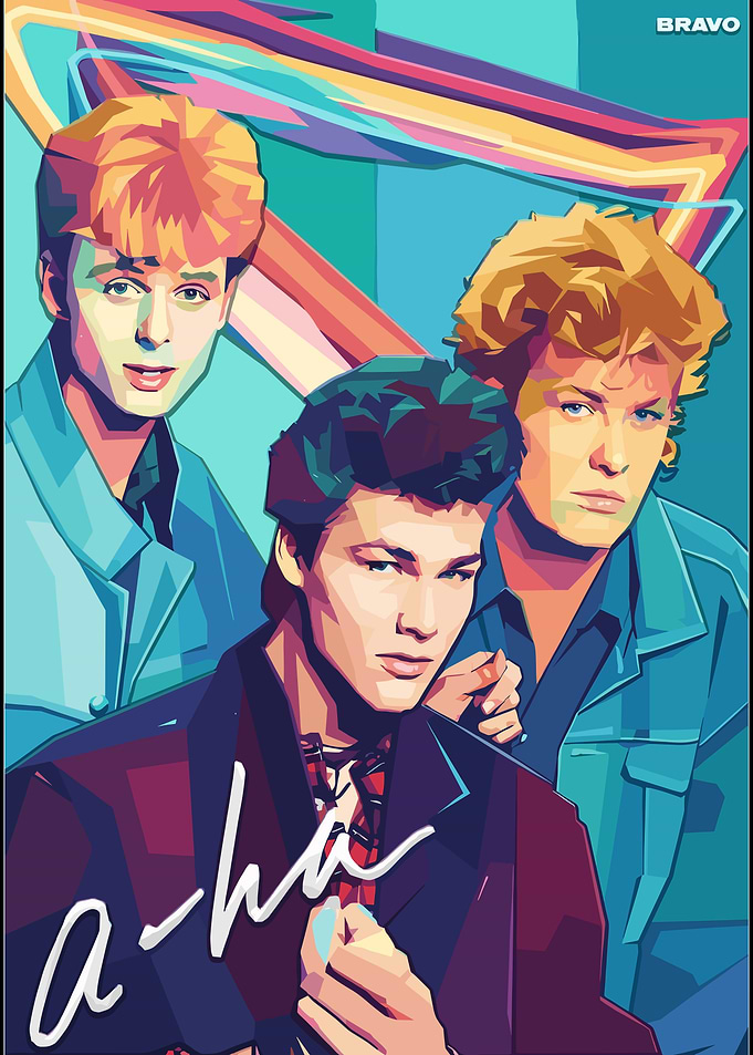 A-ha Pop Art Poster