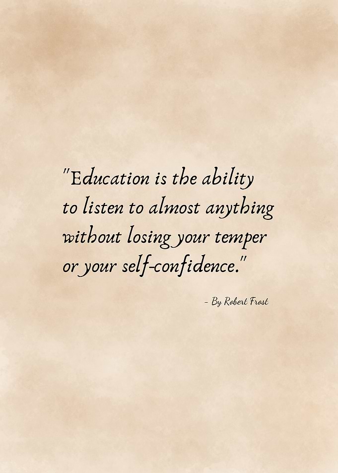Robert Frost Inspirational Quote Poster