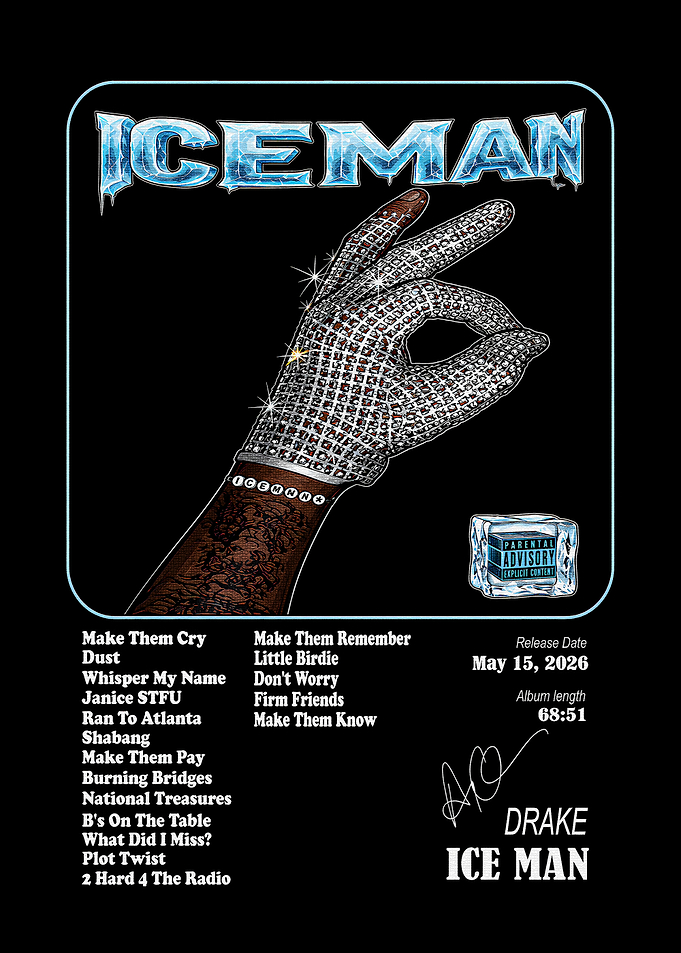 Drake ICEMAN Album Cover Art