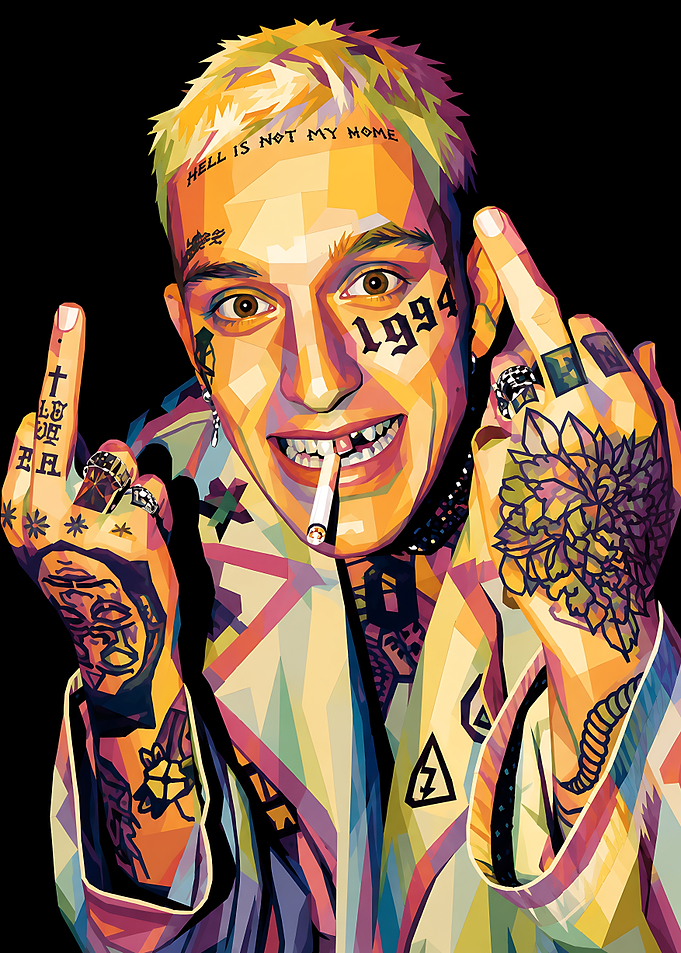 Lil Peep Pop Art Portrait