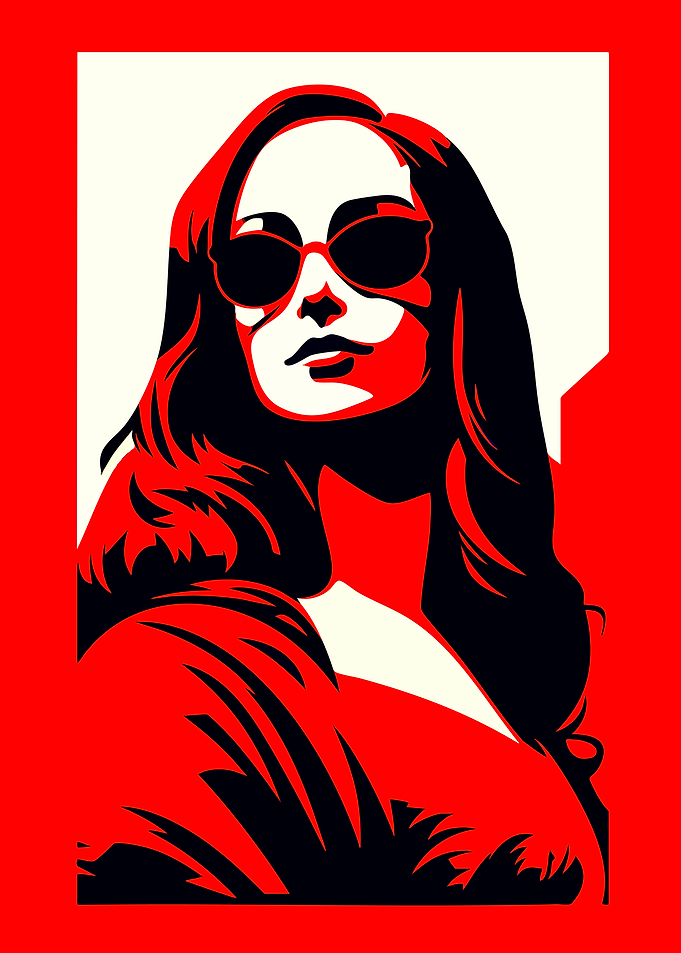 Pop Art Woman in Sunglasses