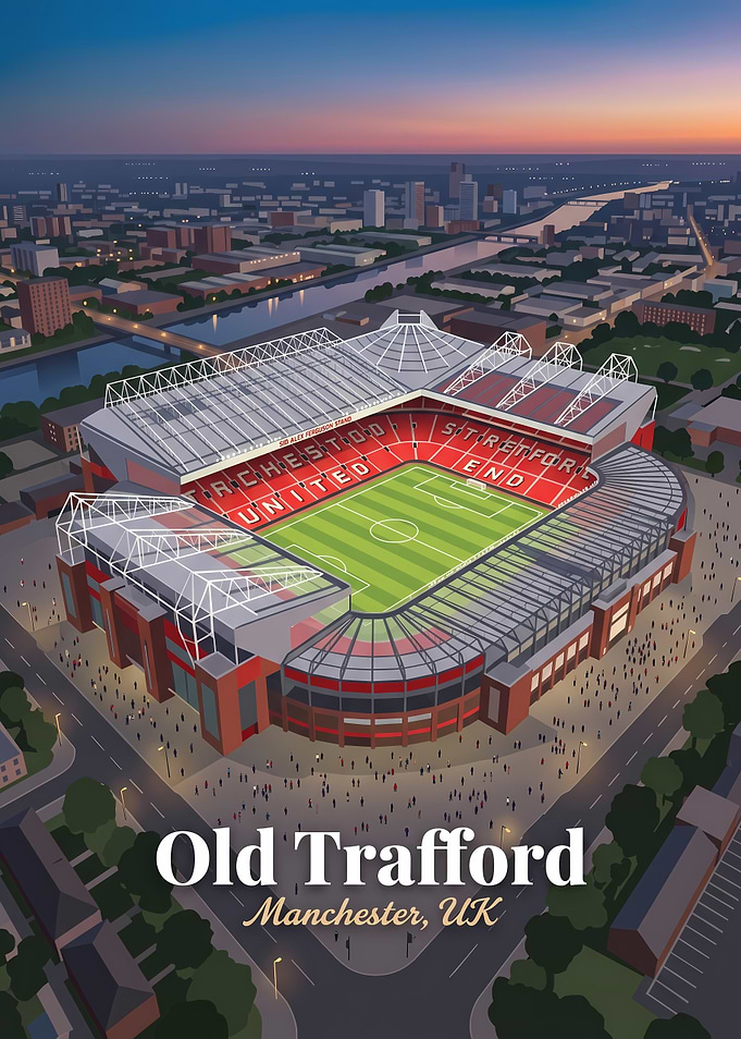 Old Trafford Stadium Manchester Poster