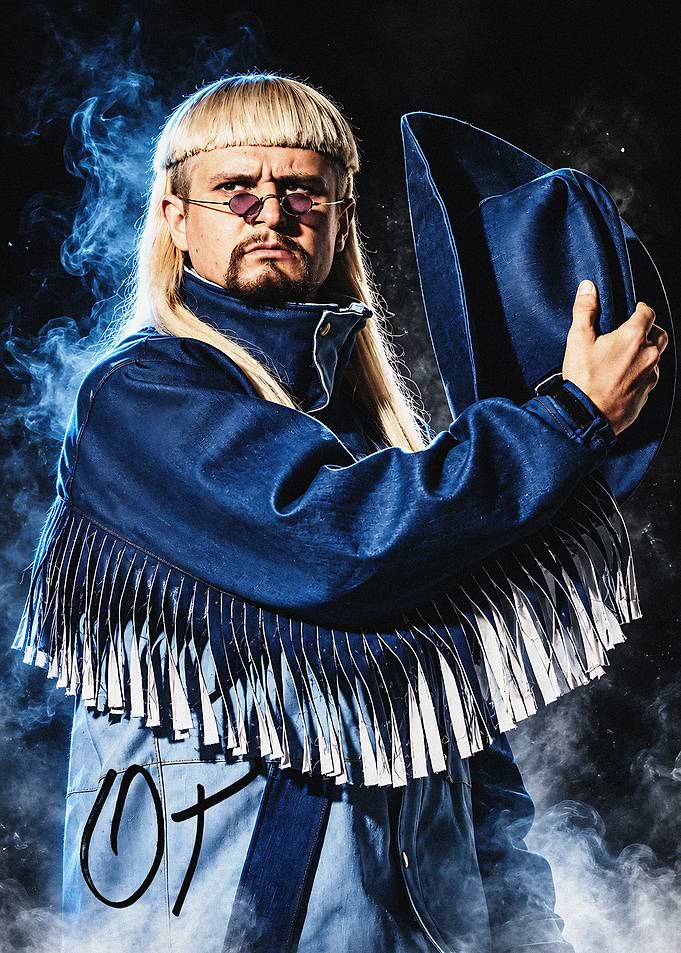 Oliver Tree Denim Cowboy Portrait