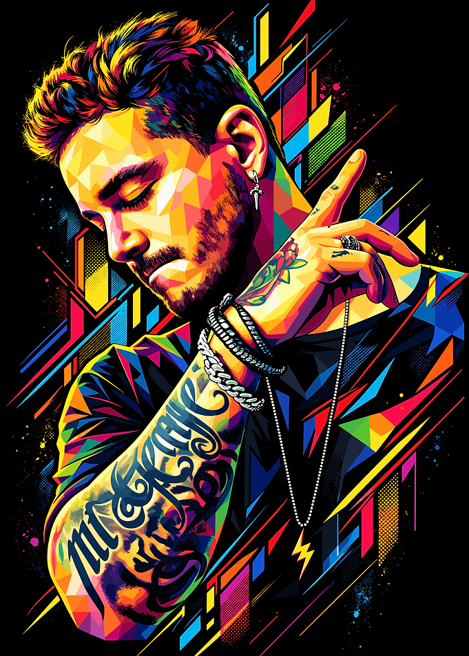 Maluma Pop Art Portrait