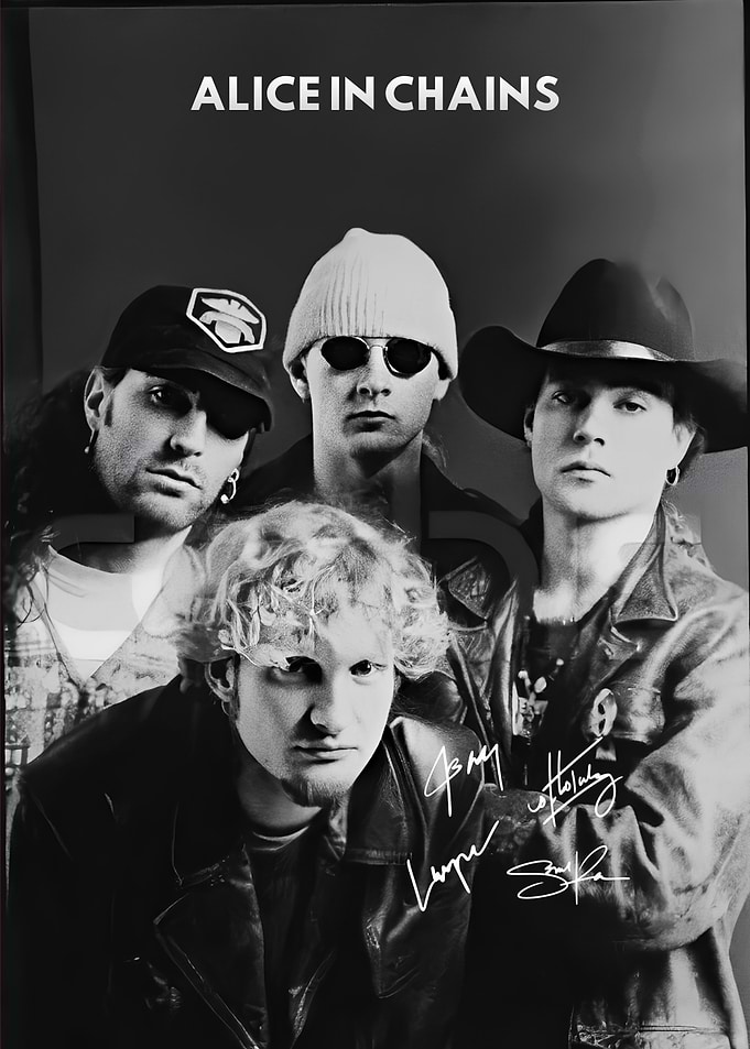 Alice in Chains Band Portrait Poster