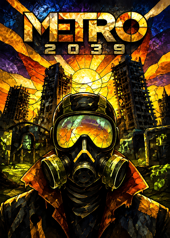 Metro 2039 Post-Apocalyptic Stained Glass Art