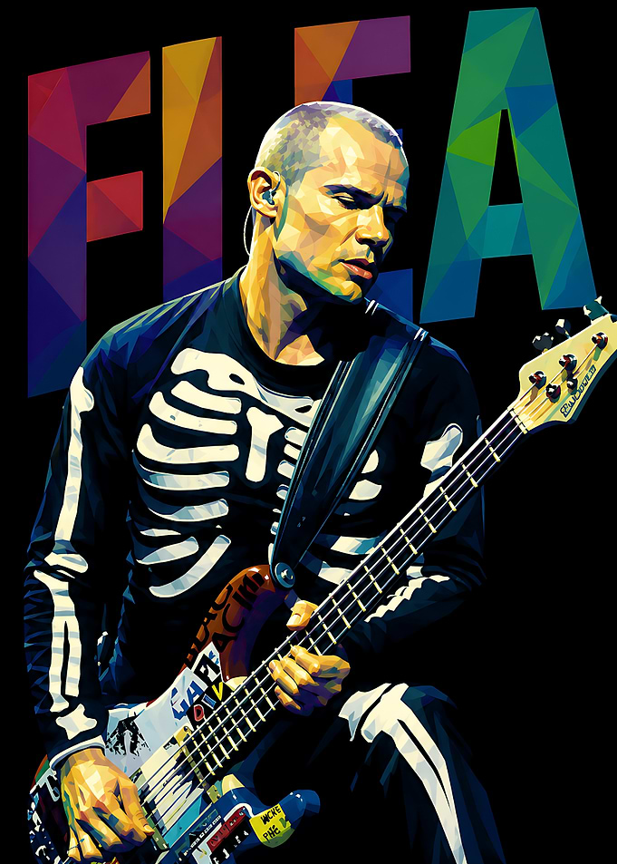 Flea Red Hot Chili Peppers Portrait