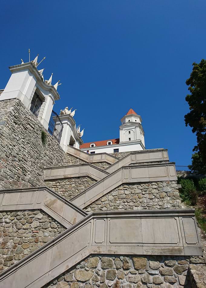 Bratislava Castle Stone Staircase