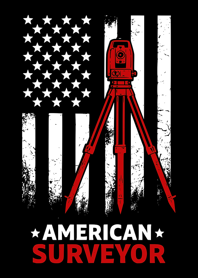 American Surveyor Flag Graphic