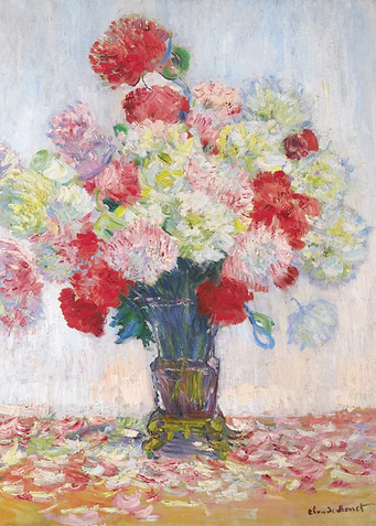 Claude Monet Carnations in a Vase