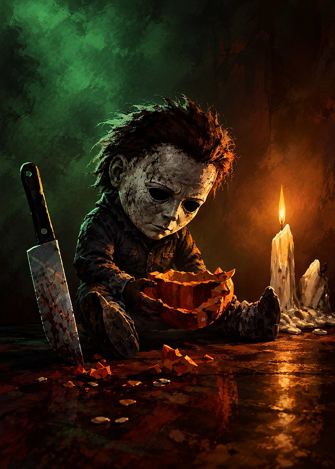 Michael Myers Chibi Carving Pumpkin