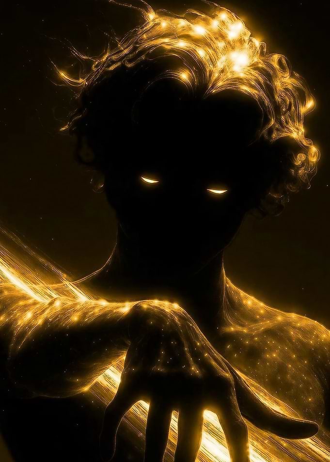 Ethereal Golden Celestial Being