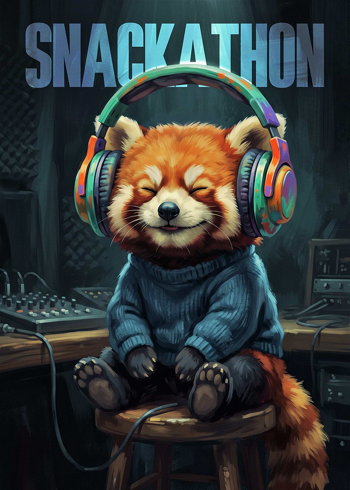 Red Panda DJ in Studio