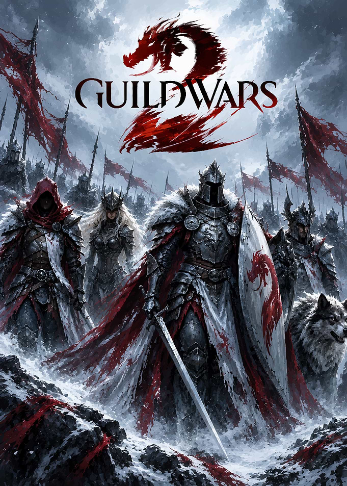 Guild Wars 2 Fantasy Warriors Poster