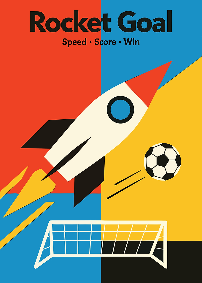 Rocket Goal Minimalist Poster