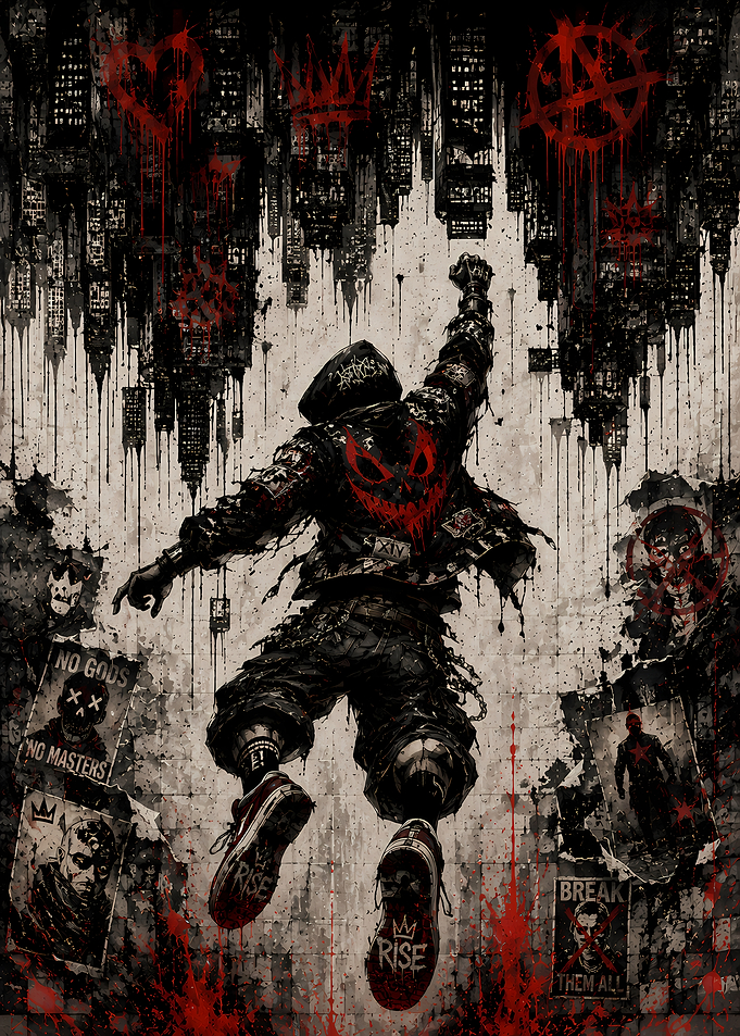 Rebellious Urban Street Art Poster