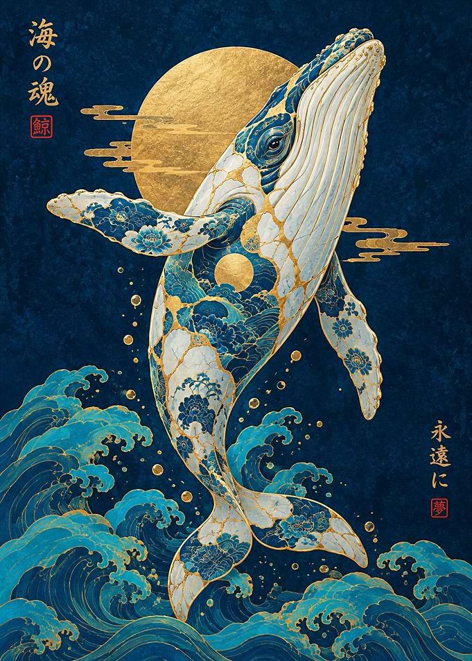 Kintsugi Whale