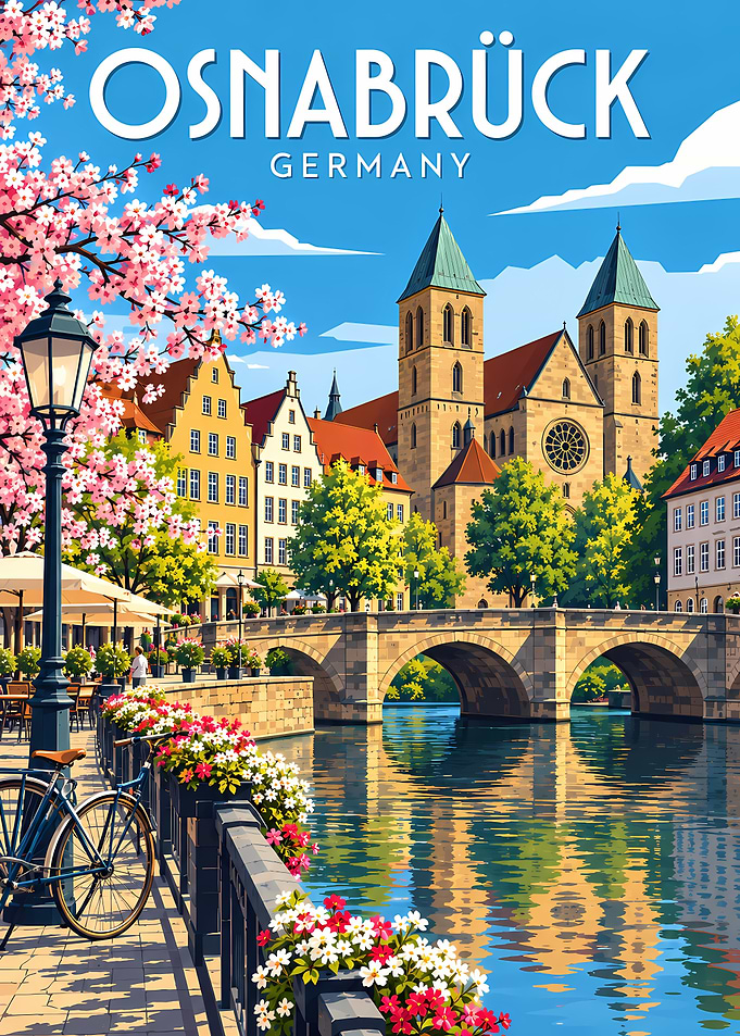Osnabrück Germany Travel Poster