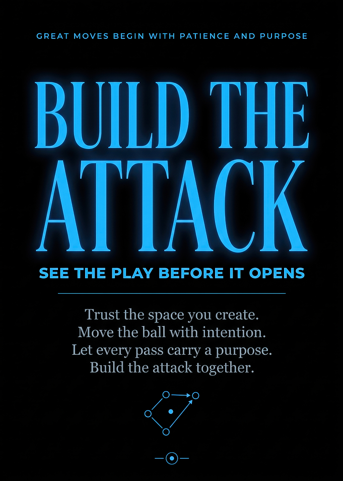 Build the Attack Soccer Motivational Poster