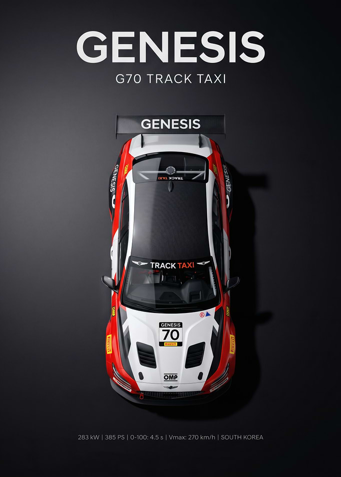 Genesis G70 Track Taxi Poster
